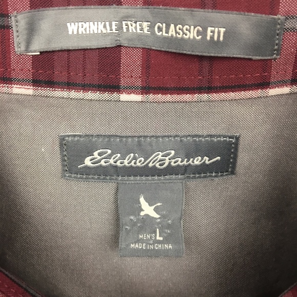 Eddie Bauer Mens Large wrinkle free Buttondown - Picture 2 of 6